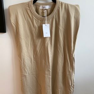 Tina Padded shoulder muscle dress